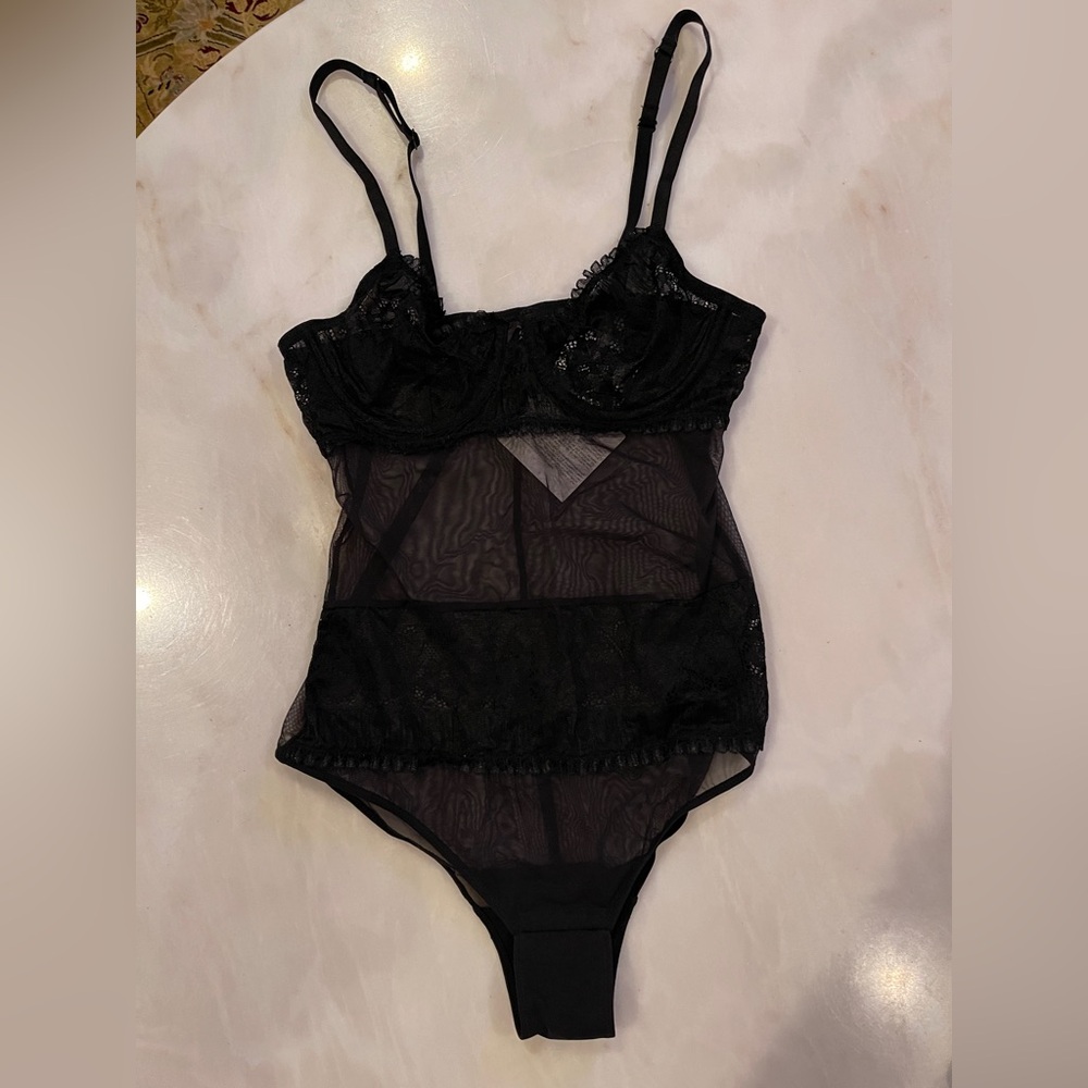 La Perla Studio Black Bodysuit 34 B NWT